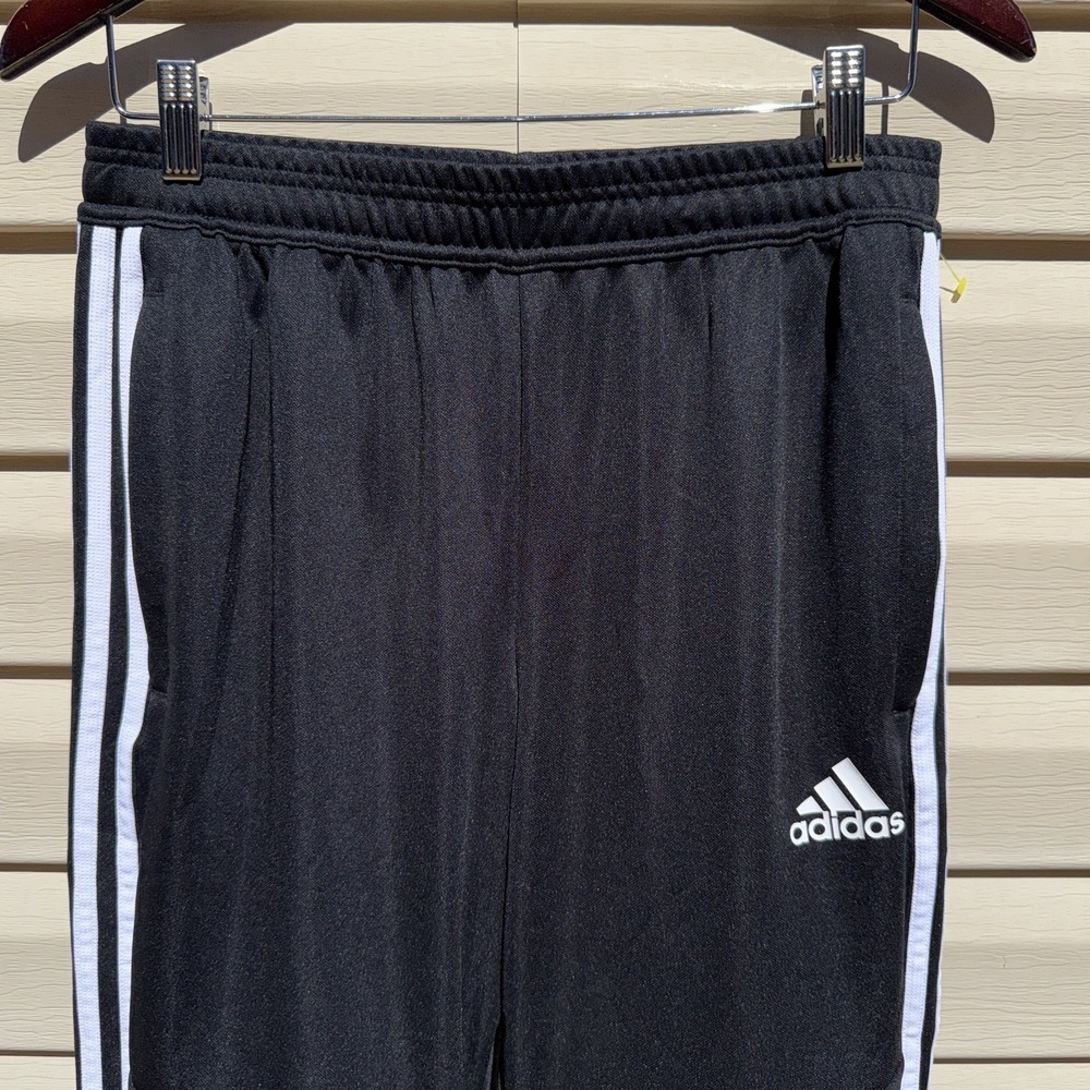 Adidas Pants Large Adult Black Climacool Jogger Ankle Zip Athletic Pull On Men M